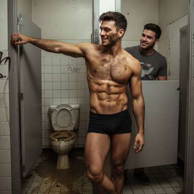 His ass is begging for a dirty load—ready to take it all in. The filthier, the better. #gayscat #perverts #toilet #hairy...