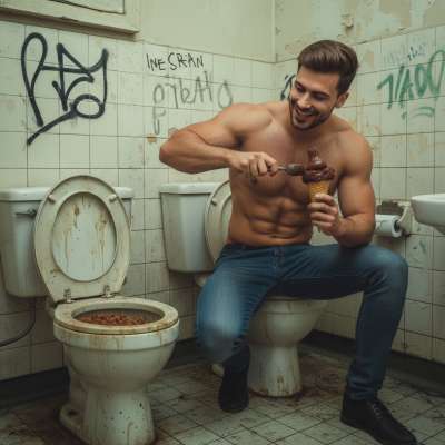 Nothing beats a creamy, rich shit-flavored gelato 🍦💩😋 Who’s ready to indulge in the naughtiest treat? #gayscat #perverts...