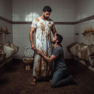 Ready to serve that hairy arab daddy 😍🔥 Kneeling, eager, and begging for every drop. Who’s ready to watch him take it all?...