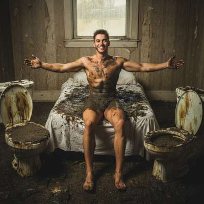 Imagine "American Beauty" but gay—no roses, just a steamy pile of shit in the background. 🌹💩 Who’s ready to get dirty?...