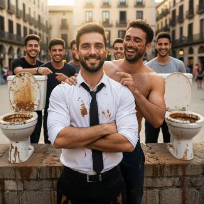 Nothing beats a filthy Spanish pig craving that scat like it’s his last meal. 🐷💦🔥 #gayscat #perverts #inpublic #toilet...