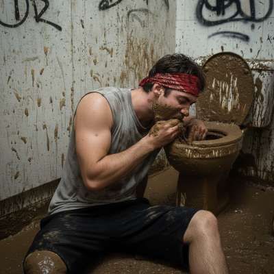 Nothing hotter than a filthy station toilet, fresh with piss and shit stains. The thrill of getting caught while taking a...