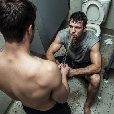 Nothing beats the thrill of sneaking into a public restroom, hunting for that golden treasure. The scent of piss in the air,...