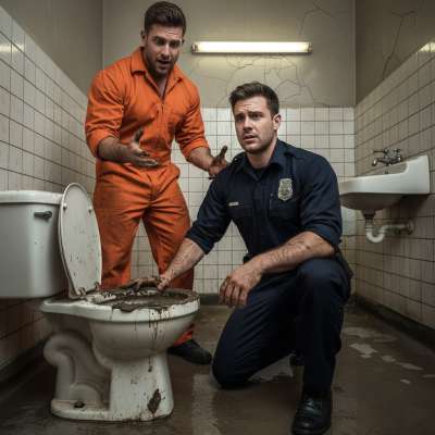 Nothing hotter than a cop on his knees, licking filth from a grimy toilet. The pro humiliated him perfectly—dirty,...