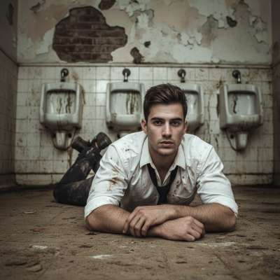 Nothing hotter than a naughty student getting dirty in the school bathroom 😈🔥 #gayscat #perverts #dirtygym #toilet