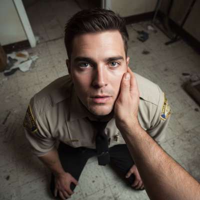 Officer’s uniform never looked so hot when he’s on his knees, ready to serve. 😈👮‍♂️💦 #gayscat #perverts #dirtycops...