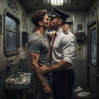 Nothing hotter than a filthy boy covered in shit, lips locked with the conductor. 😈🔥 Who’s ready to get dirty? #gayscat...