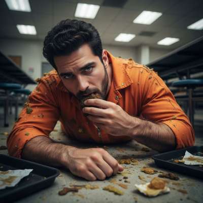 Nothing hotter than a bad boy getting down on his knees to lick the filth off the prison cafeteria floor. 😈🔥 #gayscat...