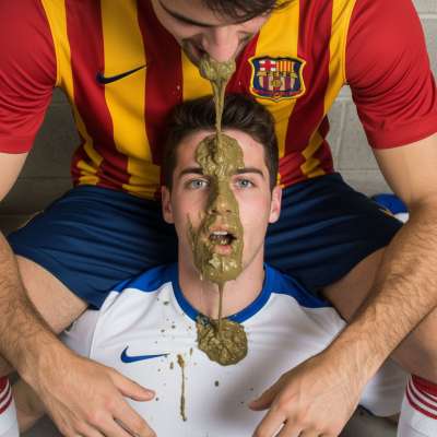 Nothing hotter than a sweaty soccer player getting puked on by his teammate mid-game. 🤤💦 The taste of victory mixed with...