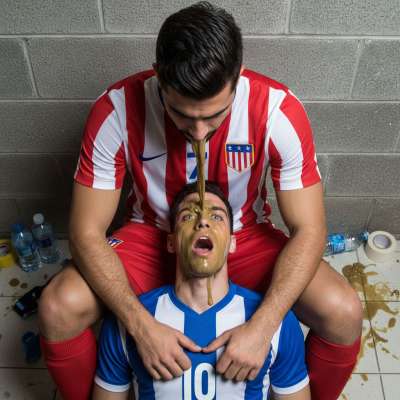 Nothing hotter than a sweaty soccer player getting puked on by his teammate mid-game. That raw, messy intimacy? Pure filth....
