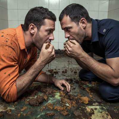 Nothing hotter than a cop and a convict getting down in a pile of puke, licking each other’s shit like it’s the last meal on...