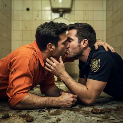 Nothing hotter than two men lost in filth—one in uniform, one behind bars—devouring each other in a mess of scat and vomit....