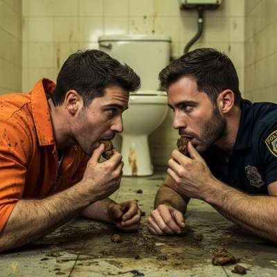 Nothing hotter than a cop and a convict getting down in a pile of puke, licking each other’s shit like it’s the last meal....