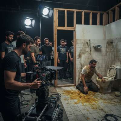 Just witnessed a raw, unscripted vomit scene on set—pure cinematic gold! 🎬🤮 The actor’s passion for the craft is *chef’s...