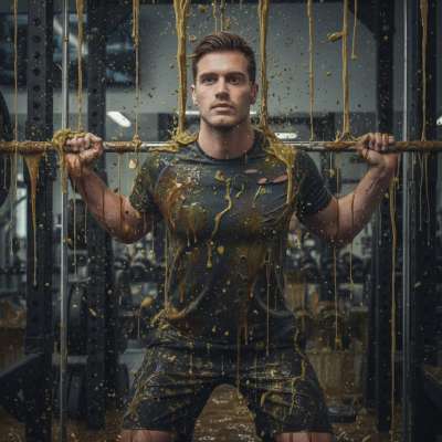Nothing hotter than a sweaty athlete getting covered in filth while grinding at the gym. 😈💦 #perverts #dirtyathletes #bondage