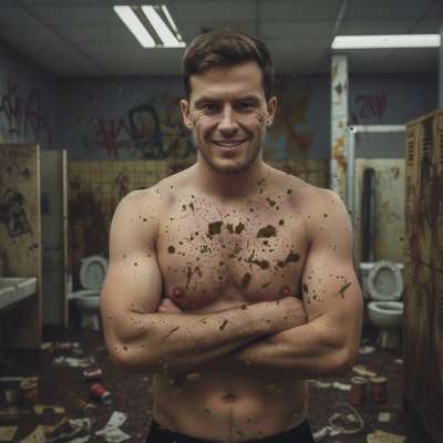 Just another day in paradise 😈💦 This boy’s grin says it all—dirty, proud, and loving every second of it. Who else craves...