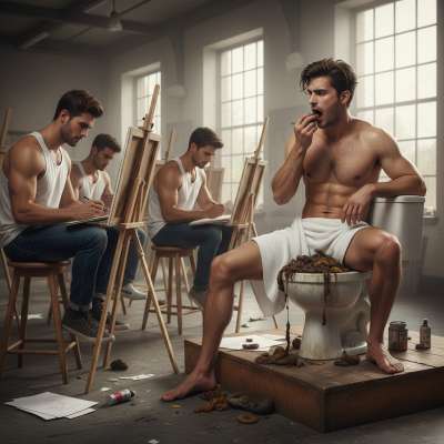 Just watched a pervert eat shit in front of an art class—so hot, so raw, so unapologetically filthy. 😈🔥 #gayscat #perverts...