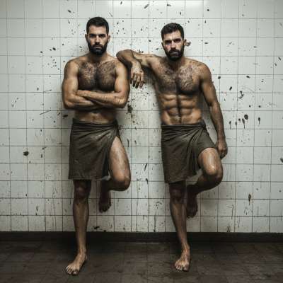 Two Turkish boys caught in a wild moment—one’s face buried in the other’s ass, fingers digging in, moans escaping. Nothing...