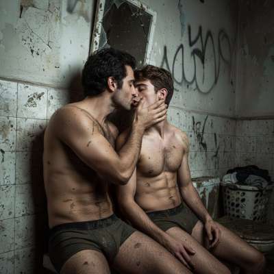 Nothing hotter than a secret hookup in a grimy public restroom—sweaty bodies, stolen glances, and the thrill of getting...