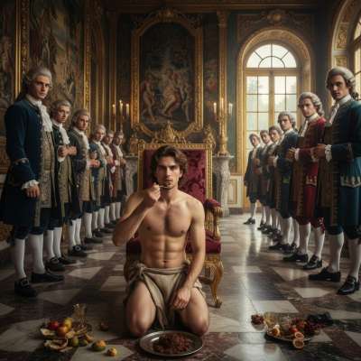 In the 1600s, a nobleman indulges in his filthy fantasy—feasting on shit in the palace. 🍑💦 The ultimate taboo pleasure, raw...