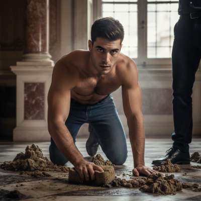 Nothing hotter than a devoted servant cleaning up your mess with his tongue while you watch. 😈🔥 #gayscat #dirtyfantasy...