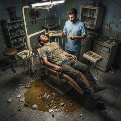 Imagine your dentist’s office reeking of cum, piss, and shit—while he drills your teeth with a grin. 😈💦 #gaypuke...