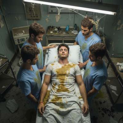 Nothing hotter than a doctor cleaning up a patient covered in shit—so dirty, so desperate, so fucking perfect. 😈💦 #gayscat...