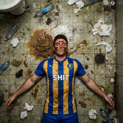 Sinking into depravity like a champion—this footballer’s bathroom floor is his throne of filth. 💦💩 #gaypuke #gayscat...