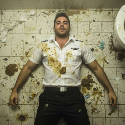 Pilot’s depraved fantasy: sprawled in vomit & shit, surrendering to filth. The ultimate taboo thrill—no limits, no shame....