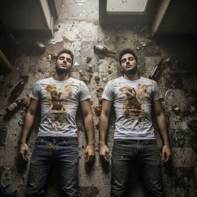 Two depraveds boys sprawled in vomit and shit, lost in filthy bliss. Nothing hotter than surrendering to your darkest...