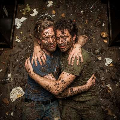 Two depraved boys lost in each other’s arms, surrounded by filth—vomit, shit, and pure, twisted bliss. 💋💦 #gayscat #perverts...