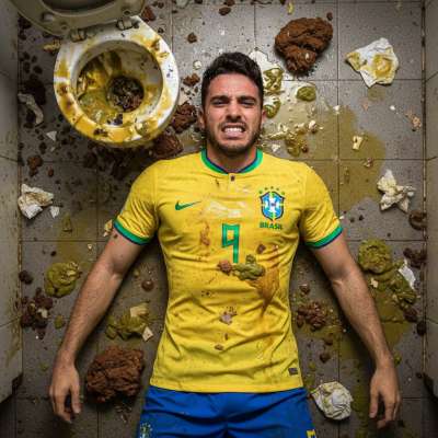 Imagine a depraved footballer sprawled on a floor slick with vomit and shit—pure filth, pure ecstasy. The stench of his own...