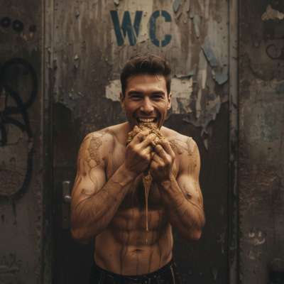 Nothing beats the thrill of finding a fresh pile in a grimy public toilet—scooping it up, savoring every dirty bite. 😈💩 Pure...