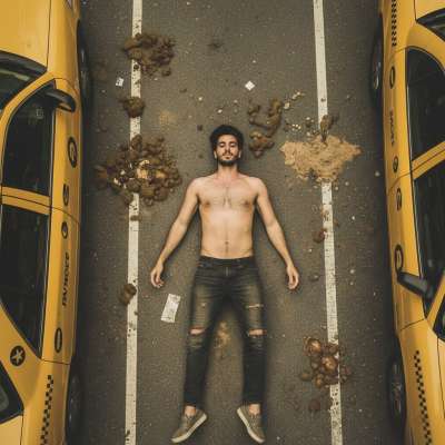 Stretched out in the street, covered in vomit and shit—this depraved boy is living his filthiest fantasy. 😈💦 #gaypuke...