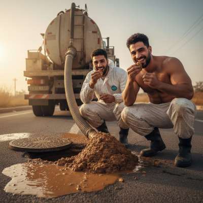 These two perverts found the perfect job—sewer work means endless fresh shit to feast on! 😈💩 #gayscat #perverts #workers...