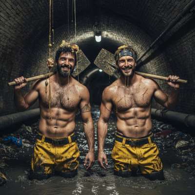 Diving into the sewers, where the filthiest fantasies come to life 💦😈 Who’s ready to get dirty with me? #gayscat #perverts...
