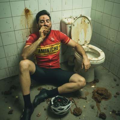 Just delivered your order, but I couldn’t resist taking a detour to the public toilet—nothing like a fresh scat snack to...