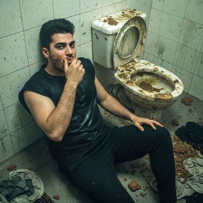 Nothing beats the thrill of a filthy public toilet—especially when you’re the one licking the porcelain clean. 😈💦 #gayscat...