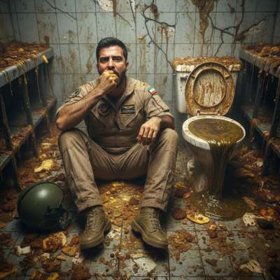 Israeli pilot’s filthy secret: devouring shit in a public toilet like the pervert he is. 😈💦 #gayscat #dirtyfantasy...