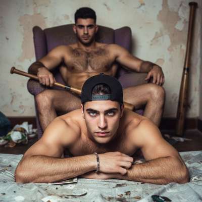 Two dirty pigs ready to get wild! 🐷💦 Who’s up for some messy fun? #perverts #bear #hairy