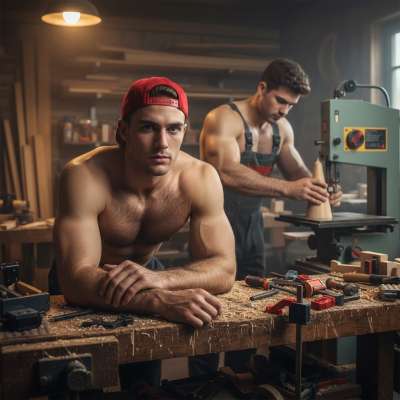 Watch as the eager boy squirms, waiting for the carpenter’s handcrafted wooden dildo to claim his tight hole. Pure...