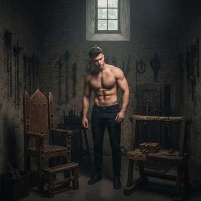 Nothing hotter than a kinky boy eyeing medieval torture tools 😈🔥 Imagine the filthy thoughts racing through his mind......