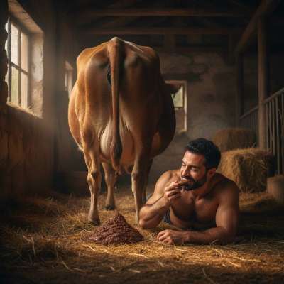 Nothing beats the raw thrill of a farmer getting down in the barn, savoring every dirty bite. The scent, the taste, the pure...