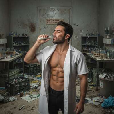 Just discovered the ultimate sperm bank donor—his load is endless! 💦😍 Can’t get enough of this creamy goodness. #dirtydoctors