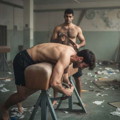 Nothing hotter than a submissive boy getting whipped in a dirty warehouse, his skin glowing red under the dim lights. The...