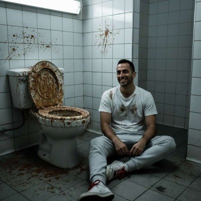 Nothing hotter than a dirty boy in a filthy bathroom, pants down, ass out, ready to get wrecked. 😈🔥 #gayscat #perverts...