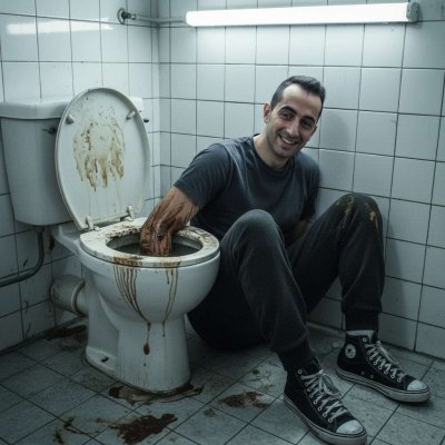 Nothing hotter than a filthy pervert diving into a shit-stained toilet for that raw, dirty thrill. 😈💦 #gayscat #perverts...