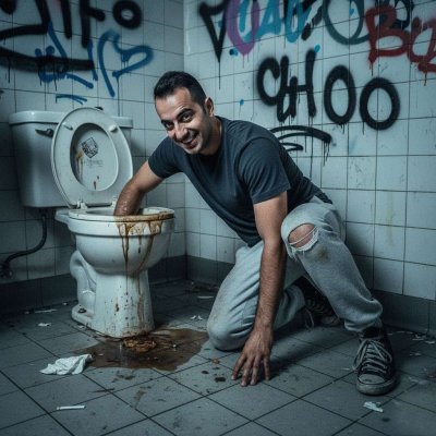 Nothing hotter than a filthy pervert diving into a shit-stained toilet for that raw, dirty thrill. 😈💦 #gayscat #perverts...