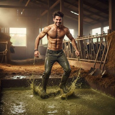 Nothing hotter than a sweaty farmer covered in shit, muscles glistening under the sun. Pure filthy perfection. #gayscat...