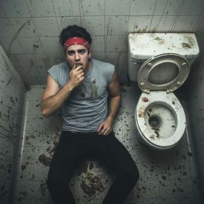 Nothing beats the thrill of a dirty public toilet—especially when you’re the one licking the filth off the seat. 😈💦 #gayscat...